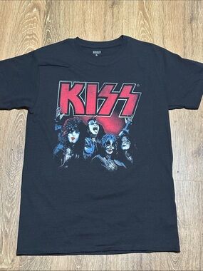 KISS Black Graphic Tee Men’s Size XL